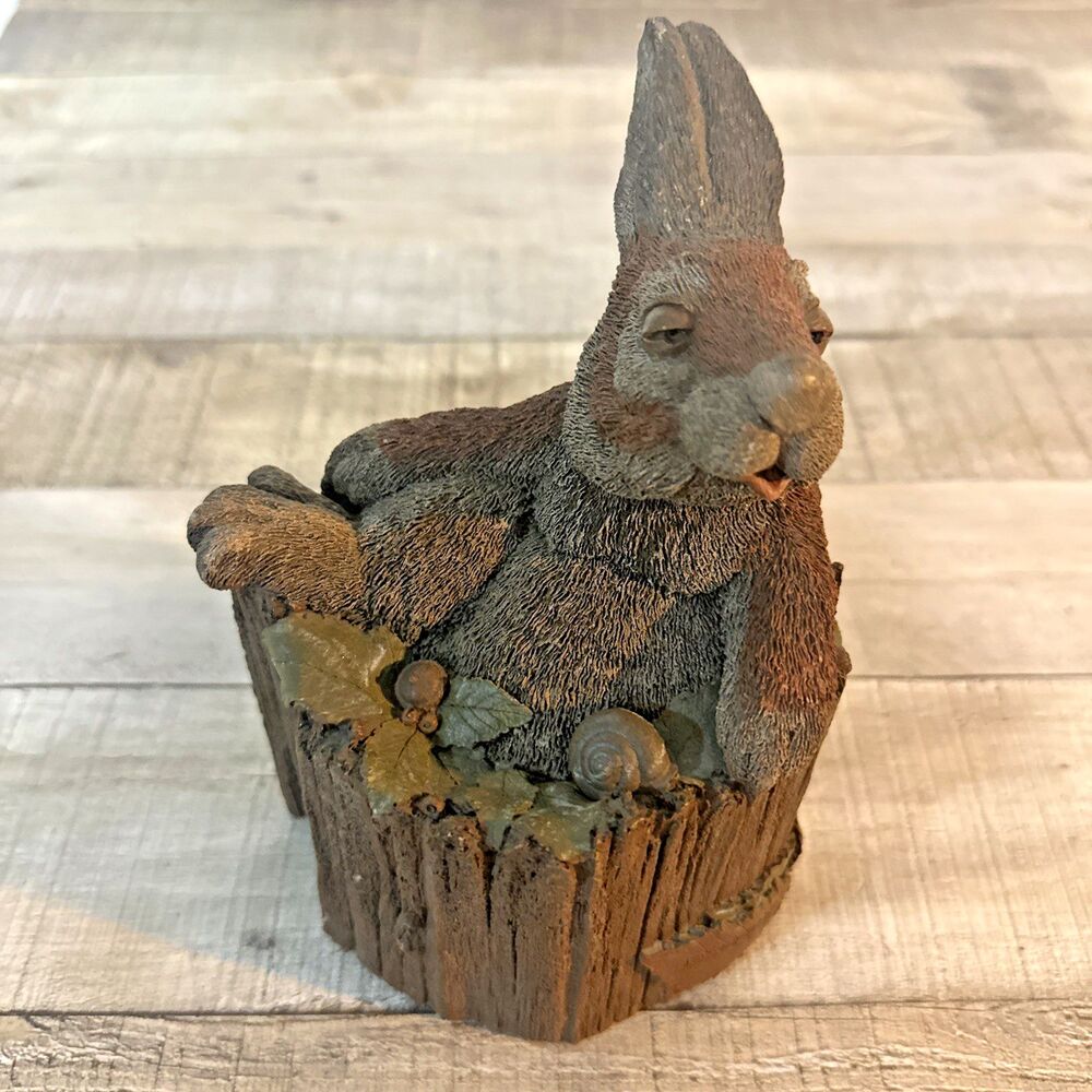 Tim Wolfe Cairn Studio Josephine bunny in a log #9022 Ed #96